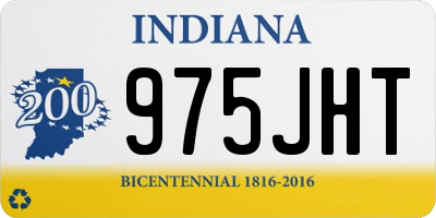 IN license plate 975JHT