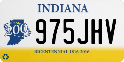 IN license plate 975JHV