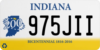 IN license plate 975JII