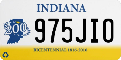 IN license plate 975JIO