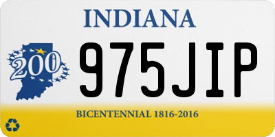 IN license plate 975JIP
