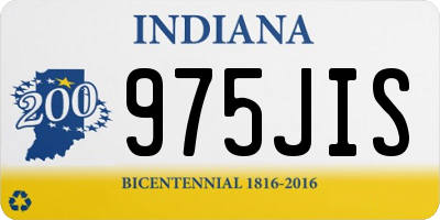IN license plate 975JIS