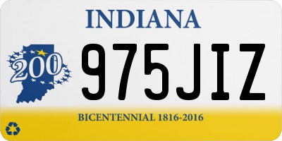 IN license plate 975JIZ