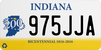 IN license plate 975JJA
