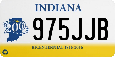 IN license plate 975JJB