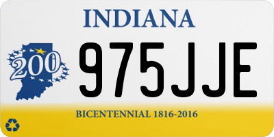 IN license plate 975JJE