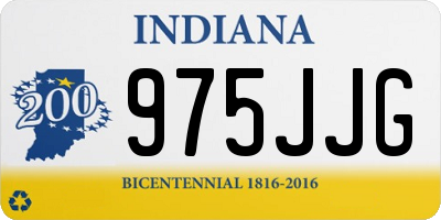 IN license plate 975JJG