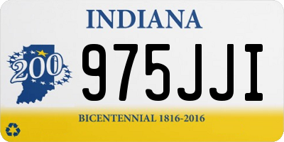 IN license plate 975JJI