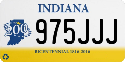 IN license plate 975JJJ