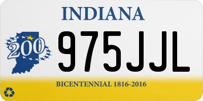 IN license plate 975JJL