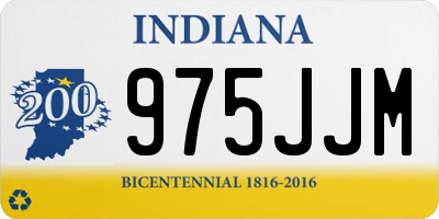 IN license plate 975JJM