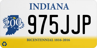 IN license plate 975JJP