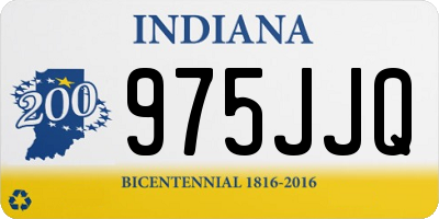 IN license plate 975JJQ