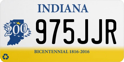 IN license plate 975JJR
