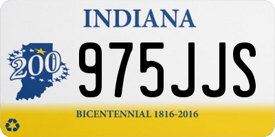 IN license plate 975JJS