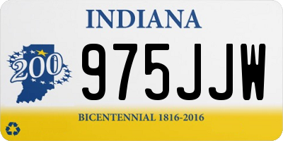 IN license plate 975JJW