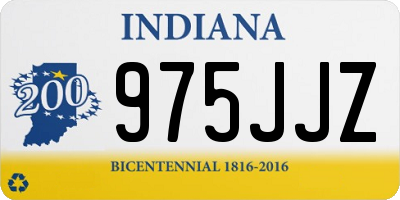 IN license plate 975JJZ