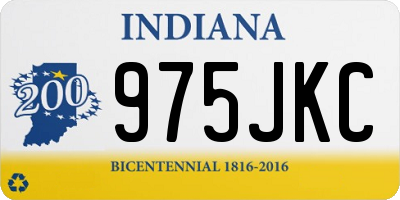 IN license plate 975JKC