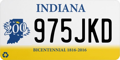 IN license plate 975JKD