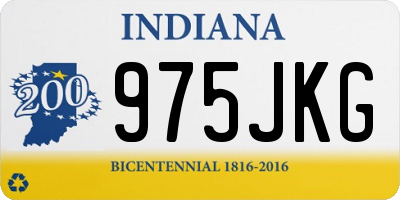IN license plate 975JKG
