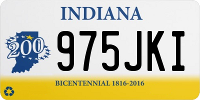 IN license plate 975JKI