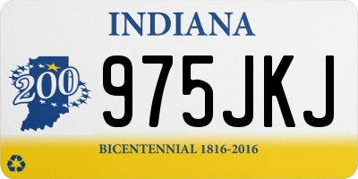 IN license plate 975JKJ