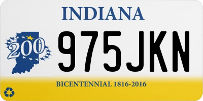 IN license plate 975JKN