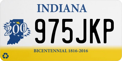 IN license plate 975JKP