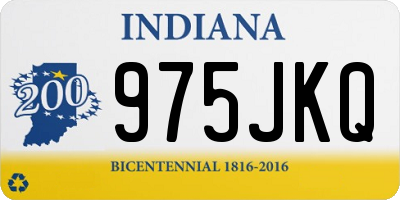 IN license plate 975JKQ