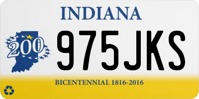 IN license plate 975JKS