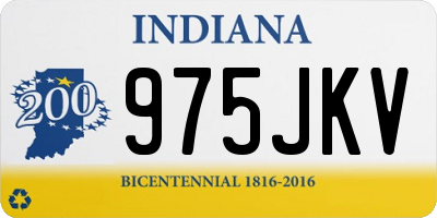 IN license plate 975JKV