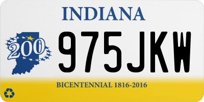 IN license plate 975JKW