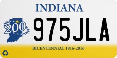 IN license plate 975JLA