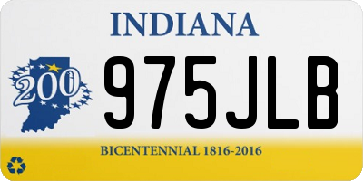 IN license plate 975JLB