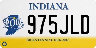 IN license plate 975JLD