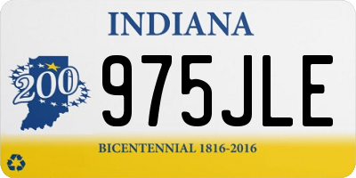 IN license plate 975JLE