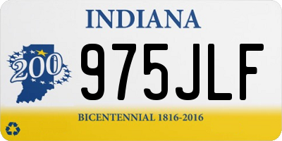 IN license plate 975JLF