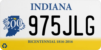 IN license plate 975JLG