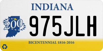 IN license plate 975JLH