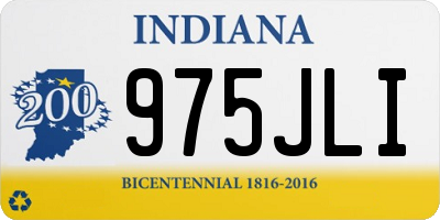 IN license plate 975JLI
