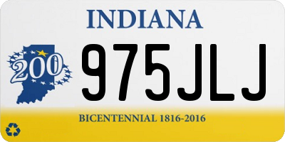 IN license plate 975JLJ
