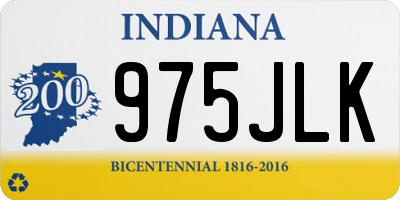 IN license plate 975JLK