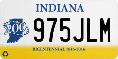 IN license plate 975JLM