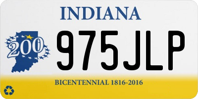 IN license plate 975JLP