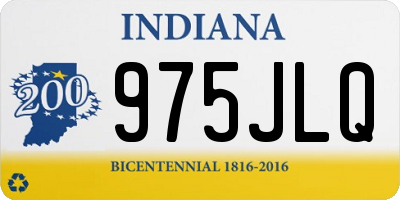 IN license plate 975JLQ