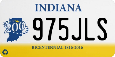 IN license plate 975JLS