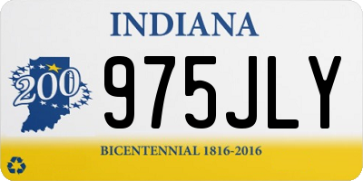 IN license plate 975JLY