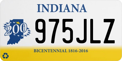 IN license plate 975JLZ