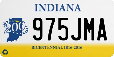 IN license plate 975JMA
