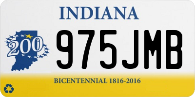 IN license plate 975JMB